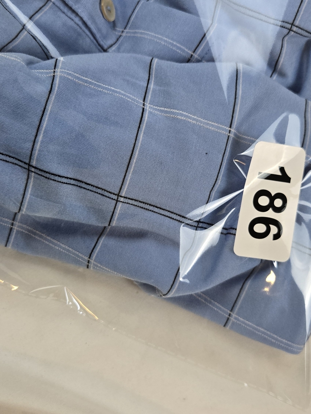 Peter Millar Men's Large Blue Plaid Golf Polo 100% Cotton Short Sleeve - Picture 9 of 9